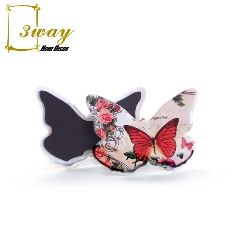 Free sample butterfly shape customised magnets in fridge magnet animal for sale